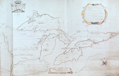 Map of the Great Lakes